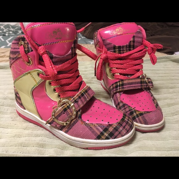 apple bottom high top sneakers